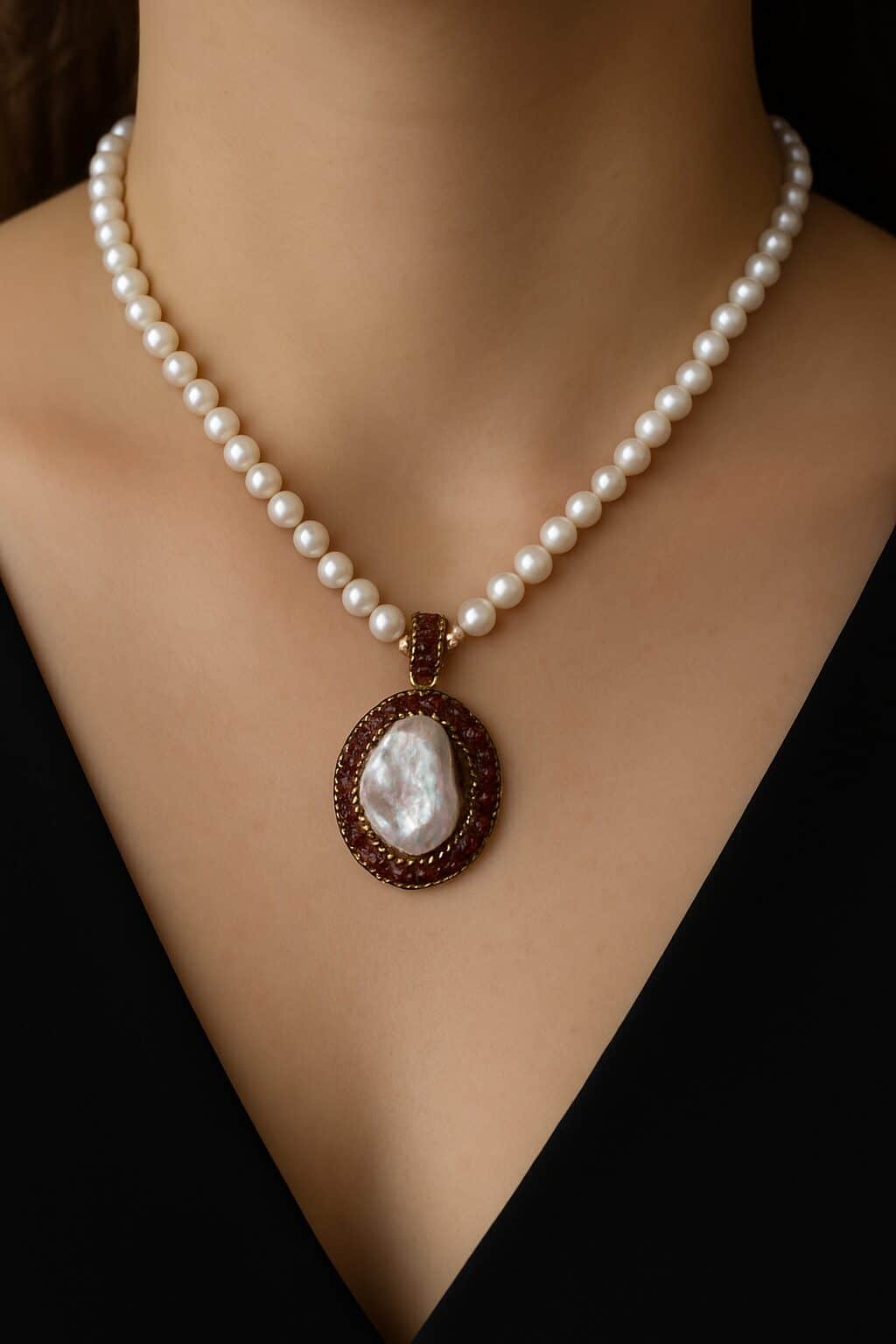 ALEXI echte Süsswasser Perlen Kette