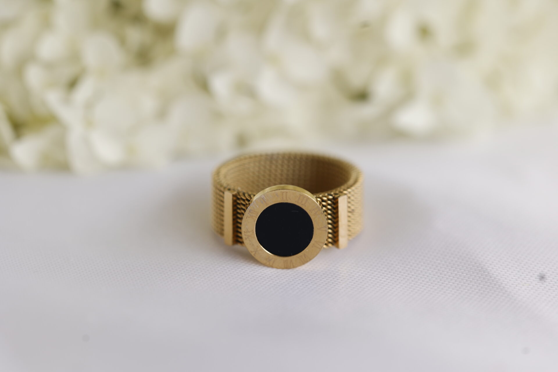 Irin | GOLDFARBENER, FLEXIBLER RING AUS EDELSTAHL