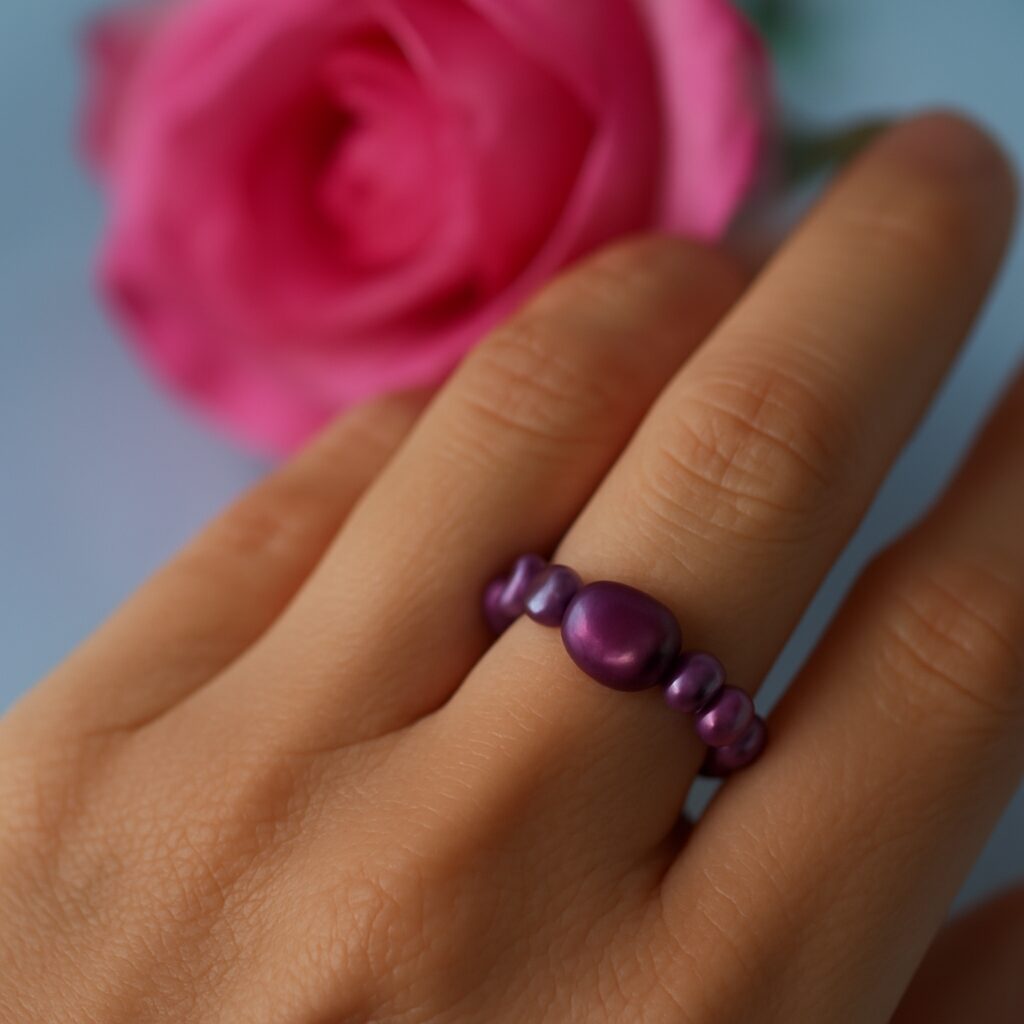 "Violetta" Perlenring