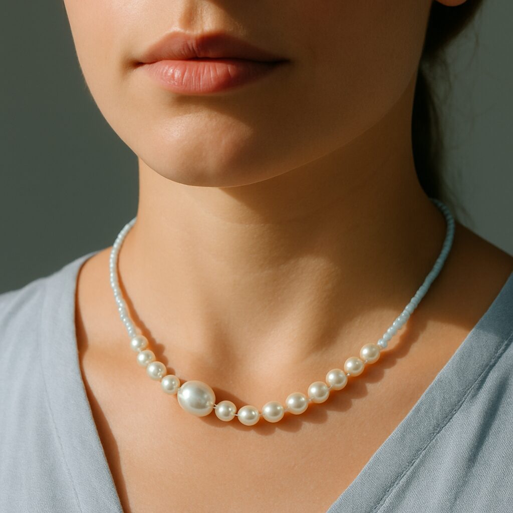 "Dancing Pearls" Choker