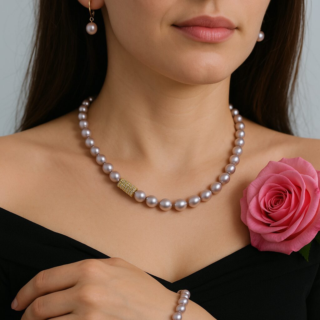 Elegante Perlenkollektion "Rosé Glamour"