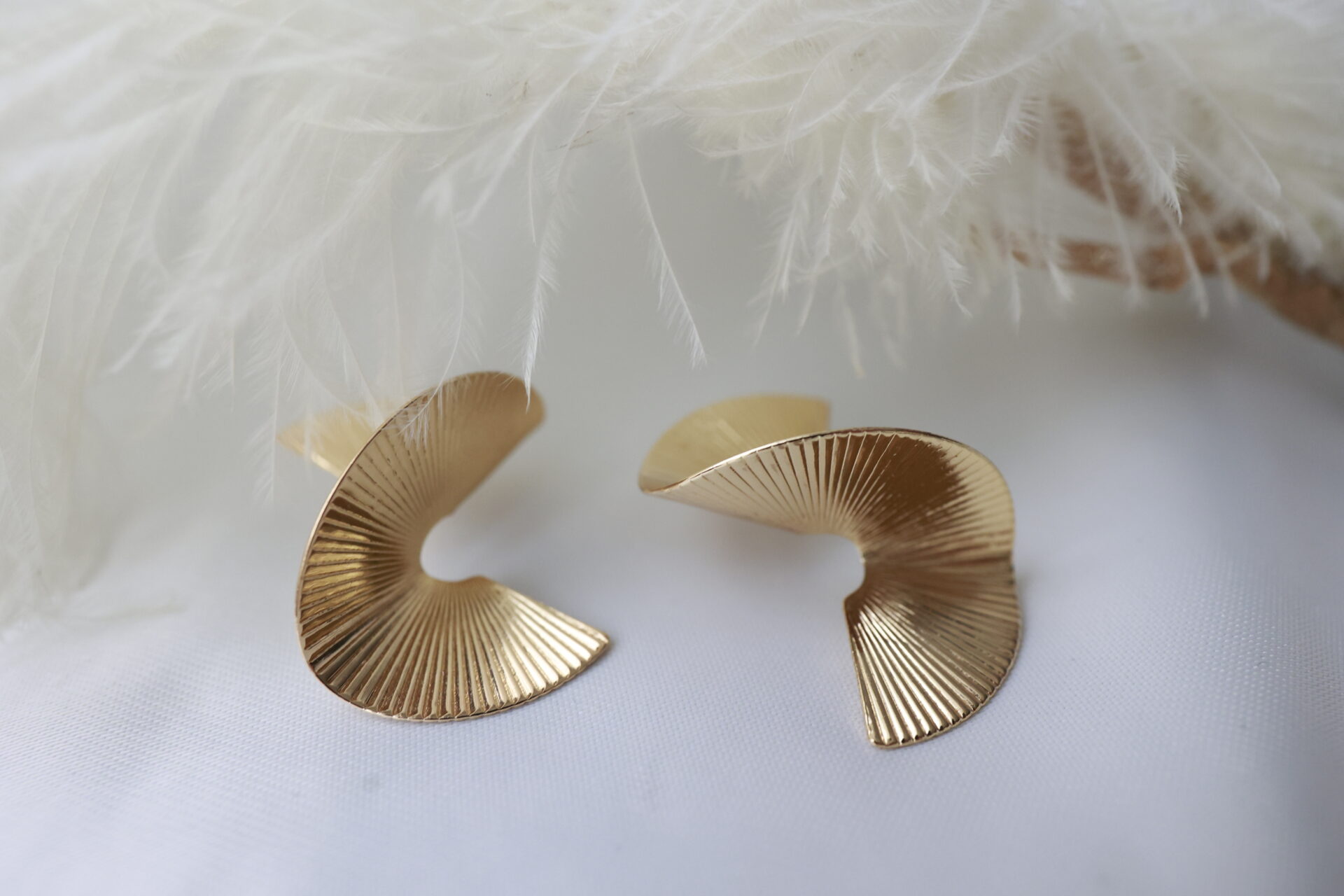 "Golden Ginkgo" Ohrstecker