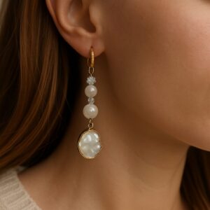 Ohrschmuck  Süsswasserperle